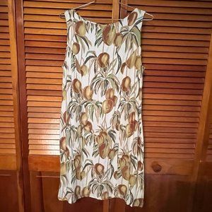 Vintage Tori Richard Mango Hawaiian Dress - Size L